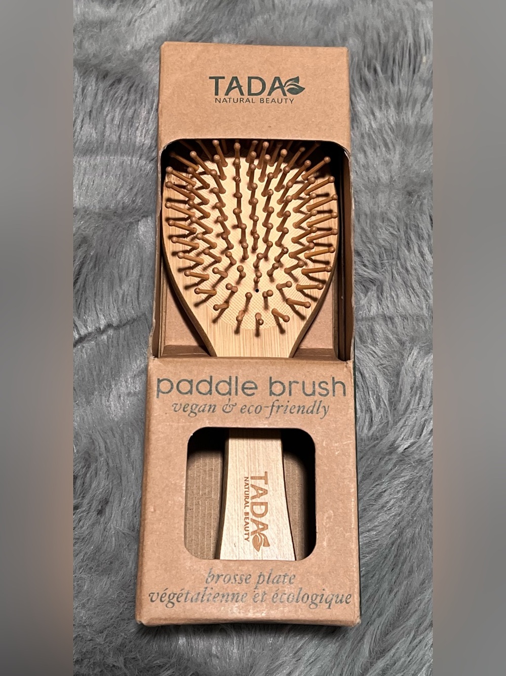 Tada Natural Beauty Bamboo Hair Brush NEW